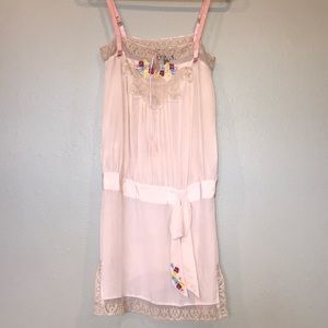 Boutique Heatherette silk dress, size four.